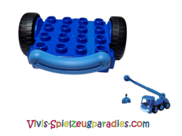 Lego Duplo Kran vorne/Basis mit zwei Rädern und Lippen (Lofty )Bob der Baumeister (40625c01)